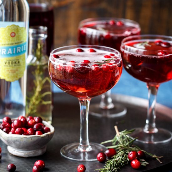 Sparkling Cranberry Cocktails