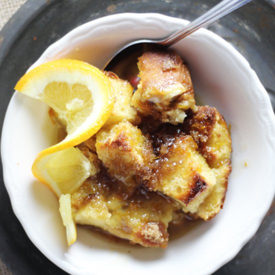 Orange + Spiced Rum Bread Pudding