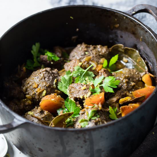 Beef Stew with Herby Dumplings