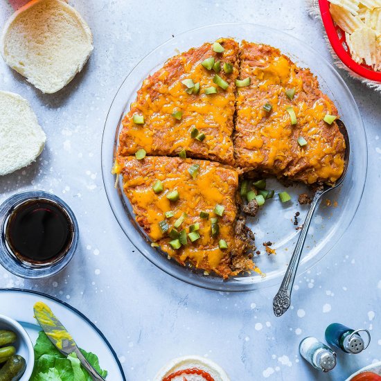 Cheeseburger Spaghetti Squash Casserole