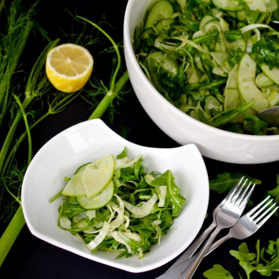 Shaved Fennel Arugula Salad