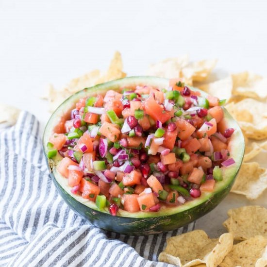 Watermelon Pomegranate Salsa