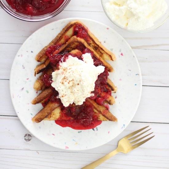 Cranberry Sauce French Toast