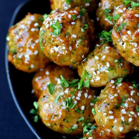 Easy Chicken and Broccoli Meatballs