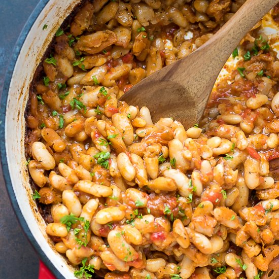 EASY BULGARIAN BAKED BEANS