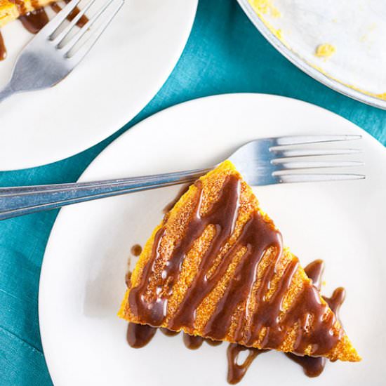 Pumpkin Cheesecake with Caramel