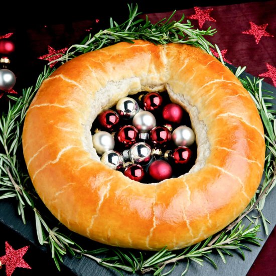 Savory Christmas wreath