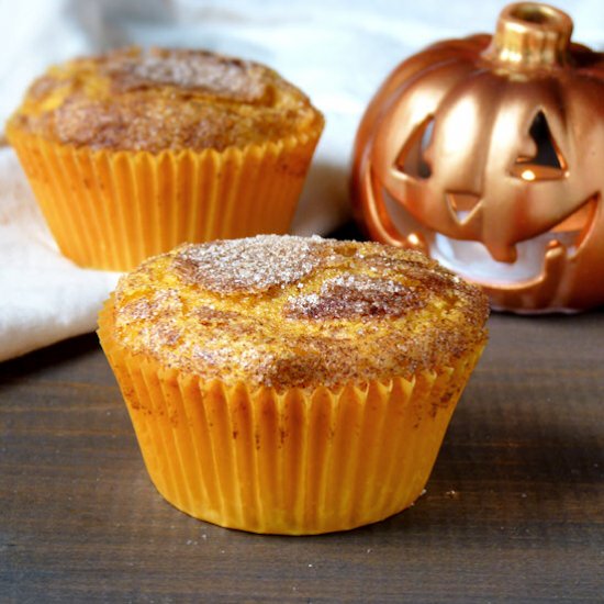 Pumpkin-Vanilla Cupcakes for Two