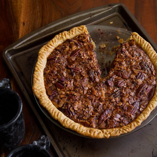 Chocolate-Coconut-Pecan Pie