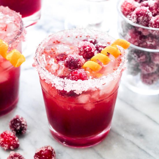 Cranberry Orange Gin Fizz