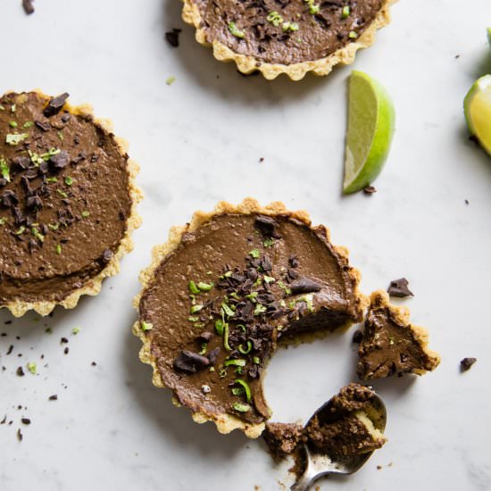 Low-Carb Chocolate & Lime Tarts