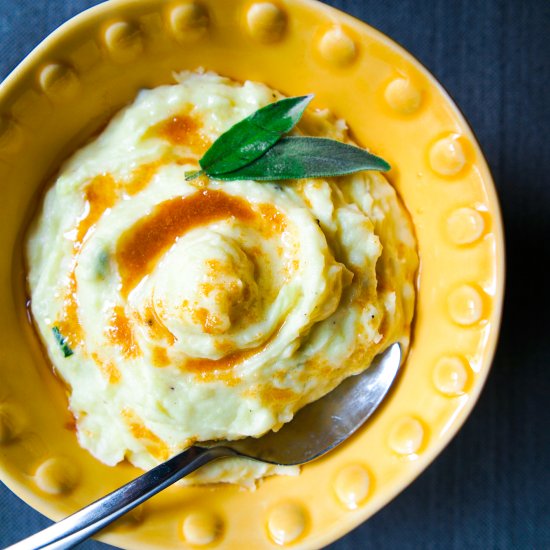 Brown Butter Sage Mashed Potatoes