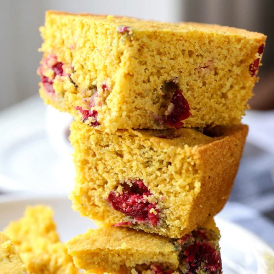 Gluten Free Cranberry Cornbread