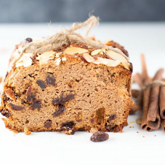 Paleo Cinnamon Raisin Bread