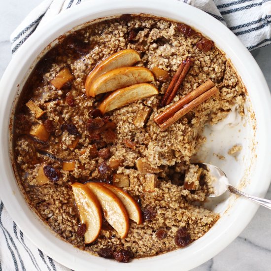 Apple & Maple Cinnamon Baked Oats