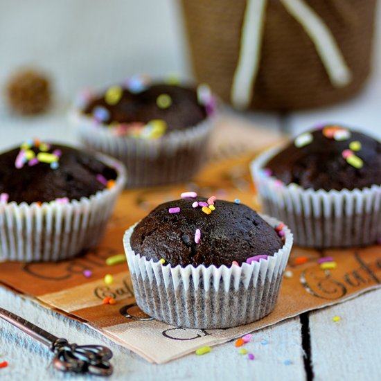 Eggless Chocolate Cupcakes