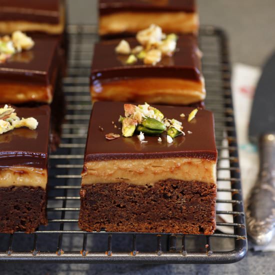 Chocolate and Peanut Butter Brownie