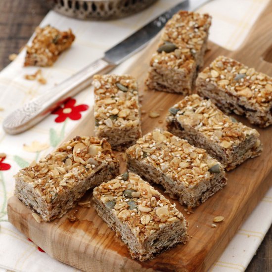 Almond and Honey Granola Bars