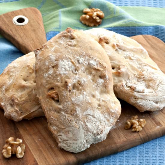 Walnut Ciabatta Bread