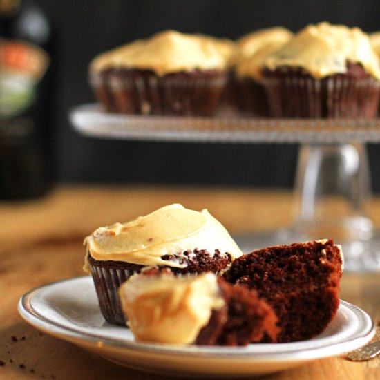 Baileys Chocolate Coffee Cupcakes