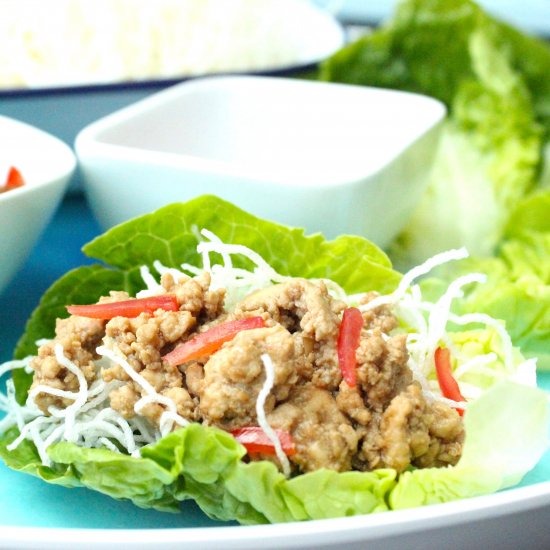 Chicken lettuce wrap