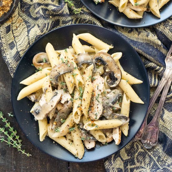 Portobello and Mascarpone Pasta