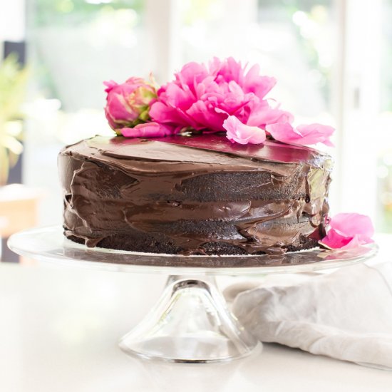 Chocolate Beet Cake + Avo Frosting