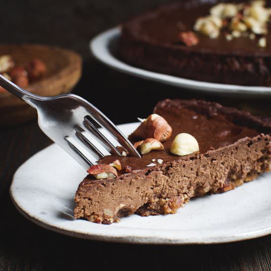 Chocolate Hazelnut Fudge Pie