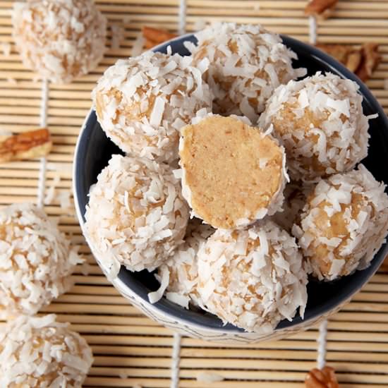 No Bake Orange Coconut Snowballs