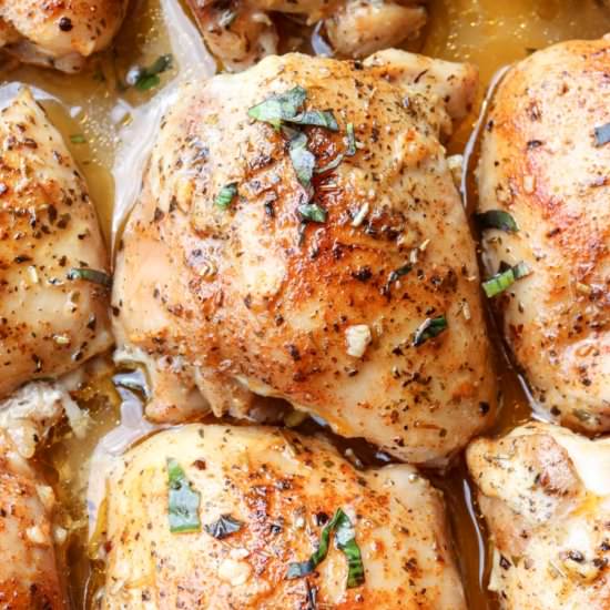 Baked Tender Chicken Thighs