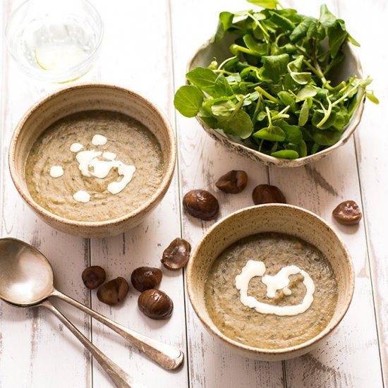 Chestnut and Watercress Soup