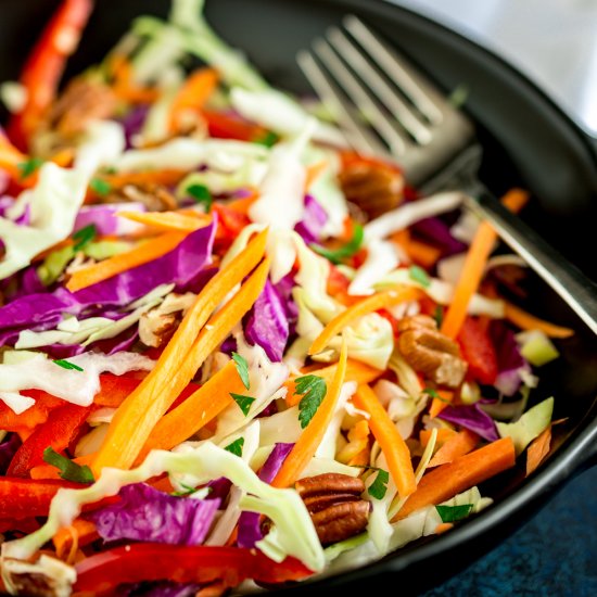 Winter Slaw with Maple Dressing