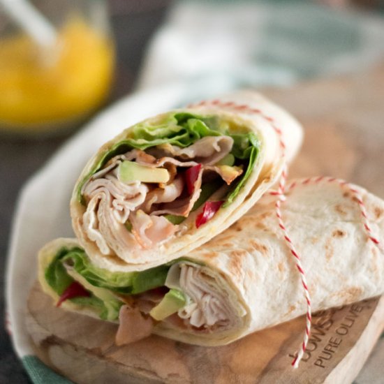 Wraps with Mango and Chicken