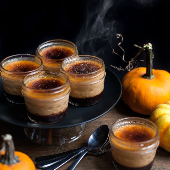 Chocolate Pumpkin Creme Brulee