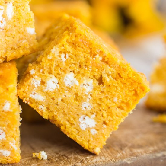 Goat Cheese Pumpkin Cornbread