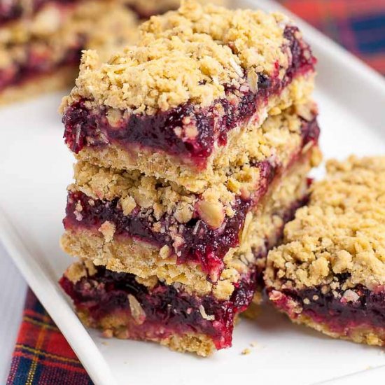 Cranberry Lemon Oatmeal Bars