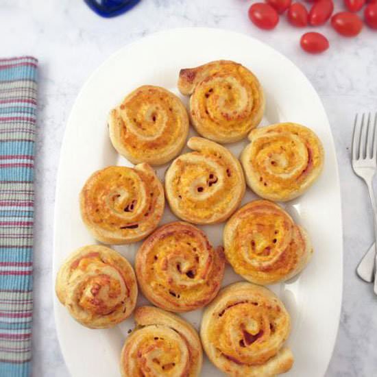 Ham and Cheese Pinwheels