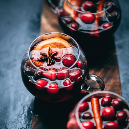 Cranberry Molasses Mulled Wine