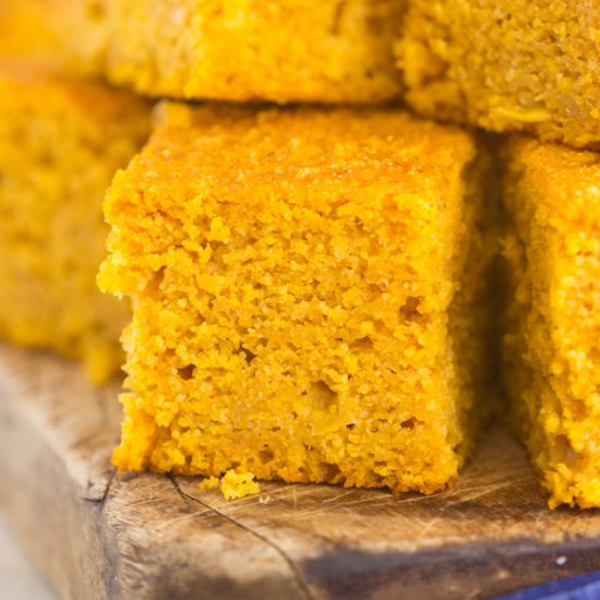 Brown Butter Pumpkin Cornbread