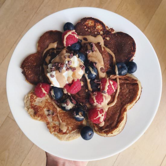 Healthy Banana Protein Pancakes