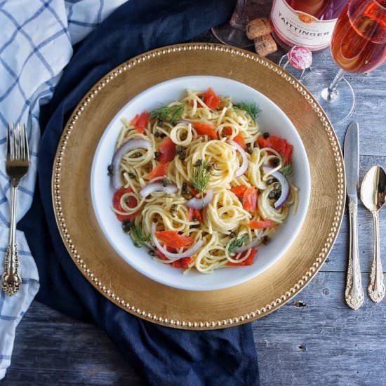 Smoked Salmon Linguine