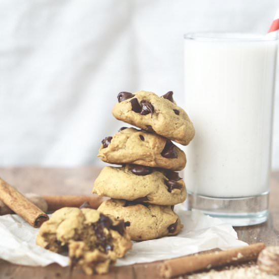 Pumpkin Chocolate-Chip Cookies