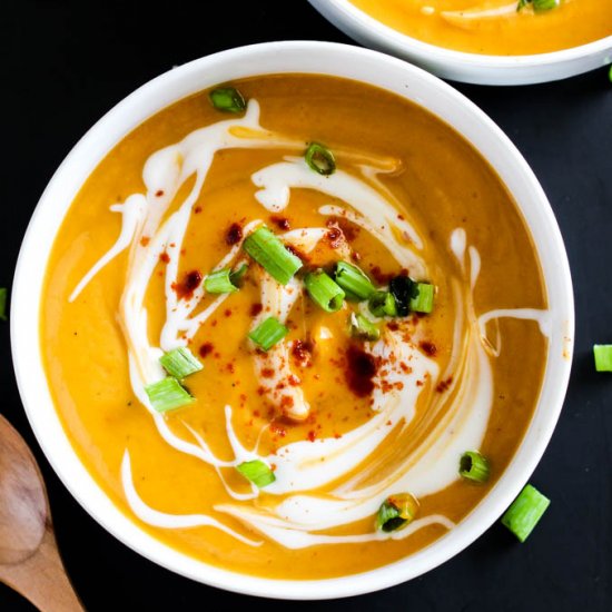 Sweet Potato Coconut Soup (V+GF)