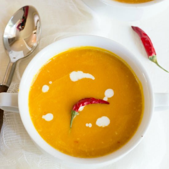 Roasted Kuri Squash Soup