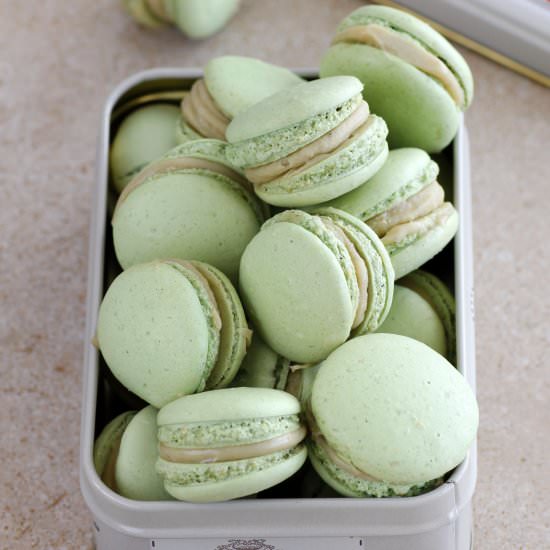 Pistachio Macarons