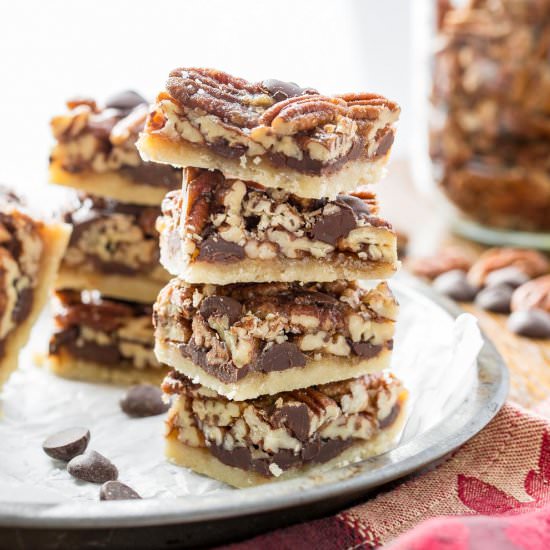 Chocolate Pecan Pie Bars