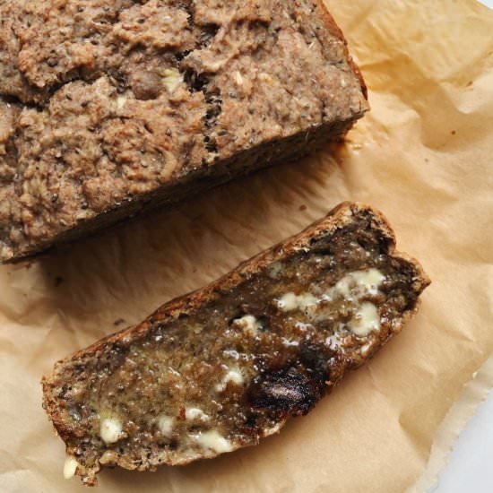 Banana, Date + Chia Spelt Loaf