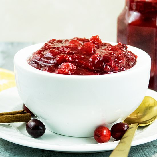 Healthy Homemade Cranberry Sauce