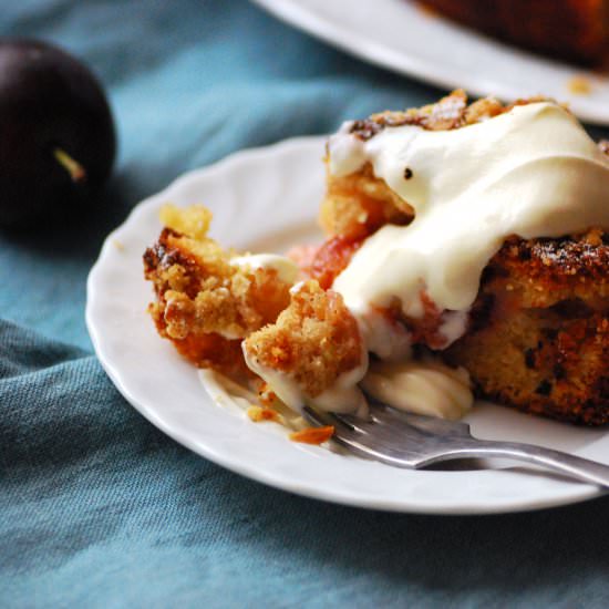 Plum Crumble Cake