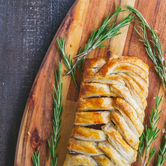 Braided Smoked Duck Pastry